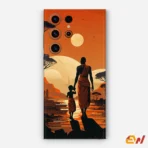 Art Work Of Father & Son Mobile Skin