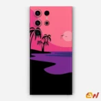 Colourfull Painting Of Beach Mobile Skin