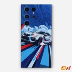 Blue Theme Car Mobile Skin