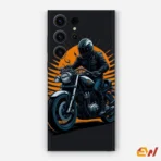 Rider With Helmet Mobile Skin