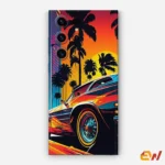 Vintage Car Art Mobile Skin