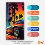 Vintage Car Art Mobile Skin - Image 4