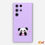 Purple Love With Panda Mobile Skin