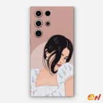 Cute Girly Selfie  Mobile Skin