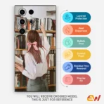 Girl iIn Library Mobile Skin - Image 4