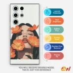 Girl With Flowers Mobile Skin - Image 4