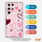 Pink Theme Hearts Mobile Skin - Image 4
