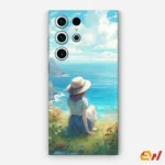 Girl In Beach Mobile Skin