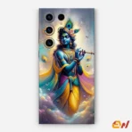 Colourfull Painting  Of Krishna Mobile Skin