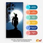 Krishna With Peacock Mobile Skin - Image 4