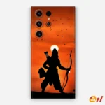 Lord Ram In Sunset Mobile Skin