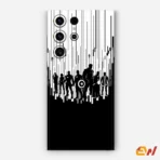 Black And White Marvel Theme Mobile Skin