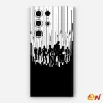 Black And White Marvel Theme Mobile Skin