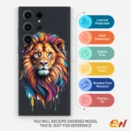 Colour full Lion Painting  Mobile Skin - Image 4