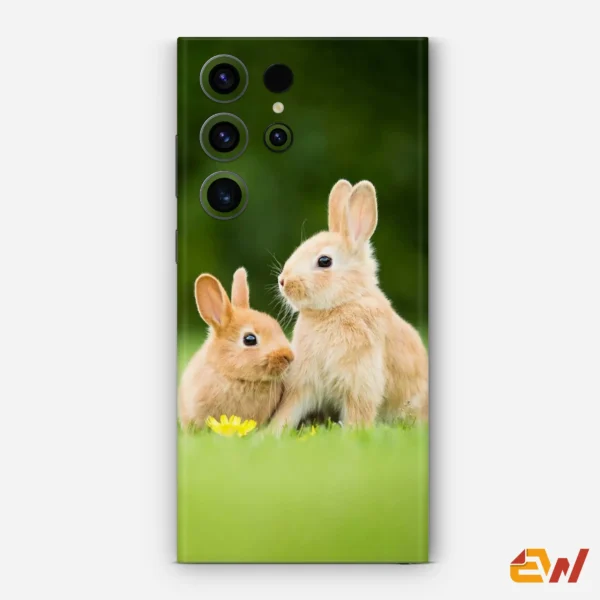 Cute Rabbits Mobile Skin